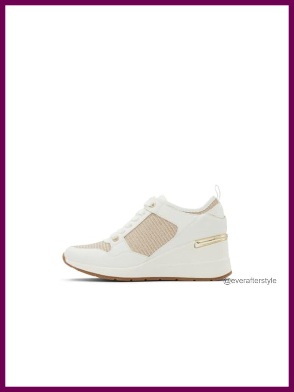 Wedge Sneaker Lace-Up Recycled Material Round Toe Comfort Athletic